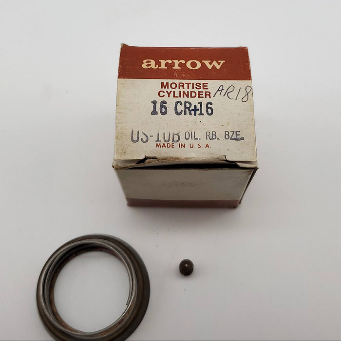 Arrow Mortise Cylinder Housing 16 CR-16 Oil Rubbed Bronze US10B AR18 CAM NOS