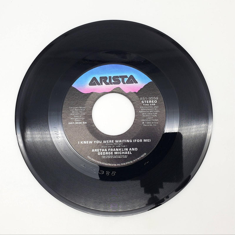 Aretha Franklin I Knew You Were Waiting For Me Single Record Arista 1987 4