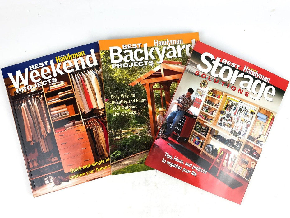 Storage, Backyard & Weekend Projects Family Handyman Reader's Digest - 3 Books 1