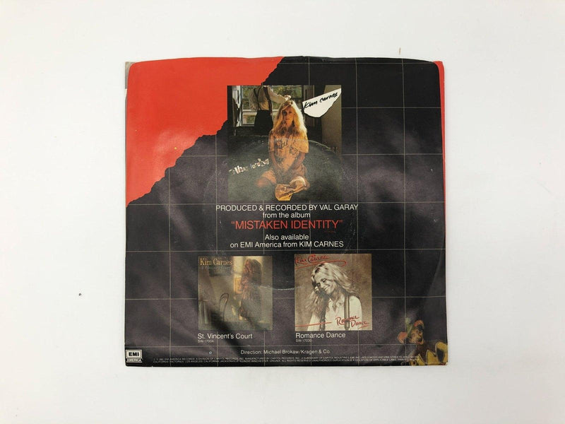 Kim Carnes Draw of the Cards Record 45 RPM Single A-8087-KC EMI America 1981 2