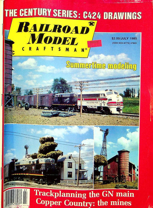 Railroad Model Craftsman Magazine July 1985 Vol 54 No 2 Summertime Modeling