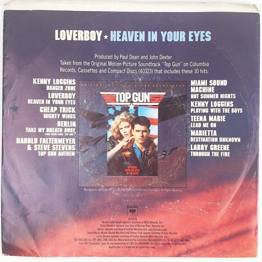 Loverboy Heaven In Your Eyes Record 45 RPM Single 38-06178 Columbia 1986 2