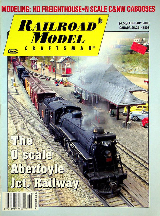 Railroad Model Craftsman Magazine February 2003 Aberfoyle Railway CLEAN