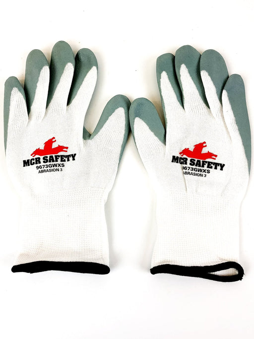 12 Pair Palm Coated Work Gloves Extra Small XS Nitrile Knit 13 Gauge MCR 9673 2