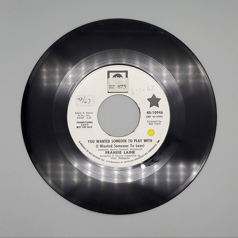 Frankie Laine You Wanted Someone To Play With Single Record 1967 ABC PROMO 1