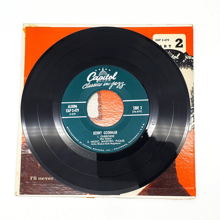 Benny Goodman Classics In Jazz Part 2 45 RPM EP Record Capitol Records 4