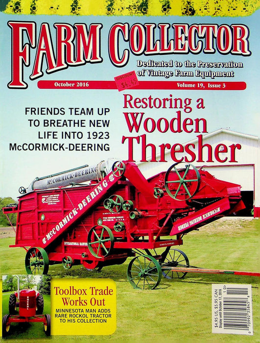 Farm Collector Magazine October 2016 Vol 19 # 3 1923 McCormick-Deering