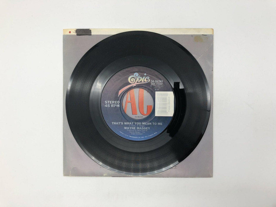 Wayne Massey Give It Back Record 45 RPM Single 34-06249 Epic Records 1986 3