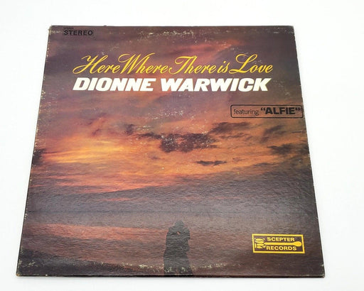 Dionne Warwick Here, Where There Is Love 33 RPM LP Record Scepter Records 1966 1