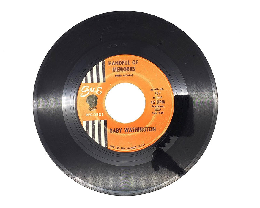 Baby Washington A Handful Of Memories 45 RPM Single Record Sue Records 1962 767 1