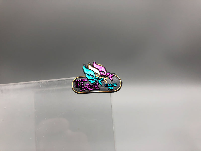 Vintage Kentucky Derby Festival Lapel Pin Pegasus Louisville Horse Racing 1992