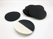 25PK Black Acrylic Circle Discs Round Plexiglas Laser Cut Sheet 5-1/8" x 1/32" 2
