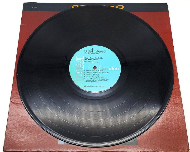 Chet Atkins Music From Nashville My Home Town 33 RPM LP Record RCA Camden 1966 5