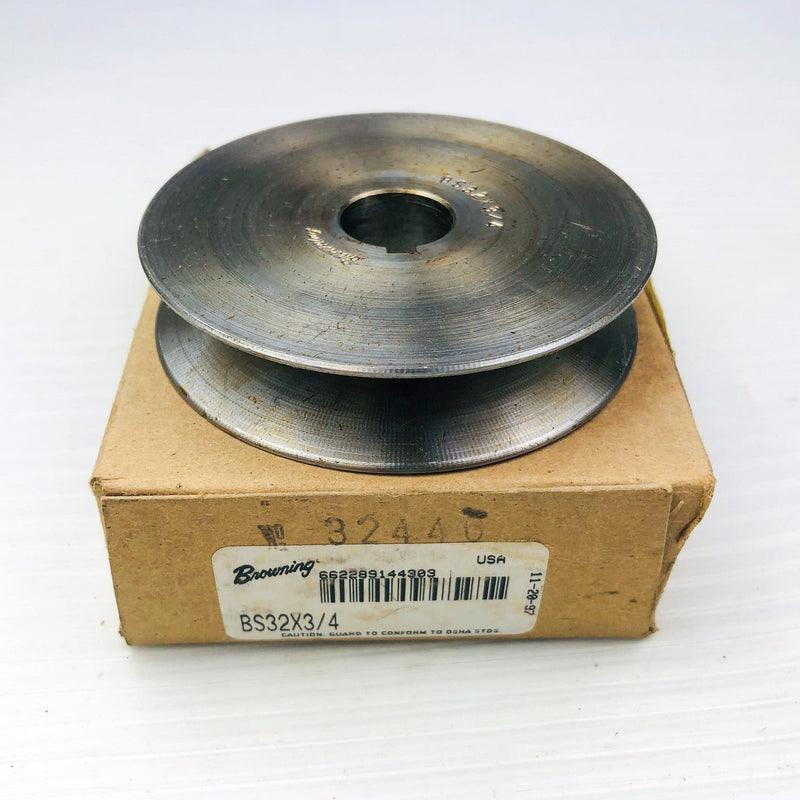 Browning BS32x3/4 Single Groove Pulley Sheave 3/4 Bore Keyed New Old Stock NOS 1