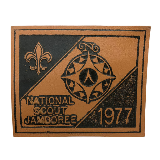 Boy Scouts of America BSA 1977 National Scout Jamboree Patch Large Double Border 1