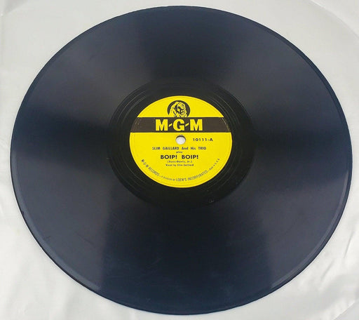 Slim Gaillard And His Trio Boip! Boip! 78 RPM Single Record MGM Records 1947 2