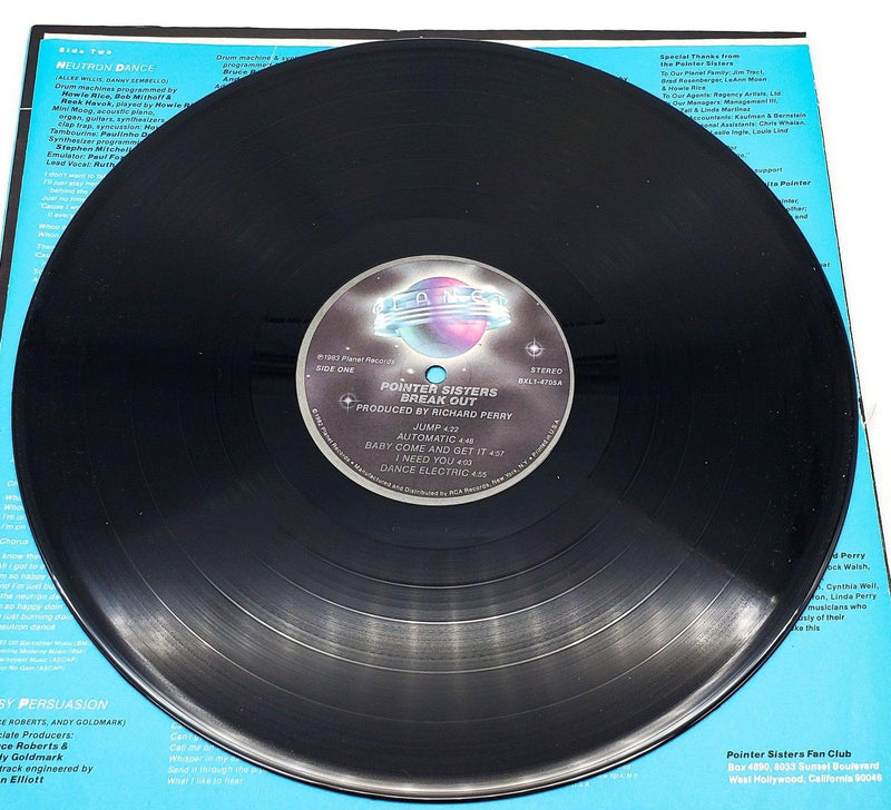 Pointer Sisters Break Out 33 RPM LP Record Planet 1983 BXL1-4705 6