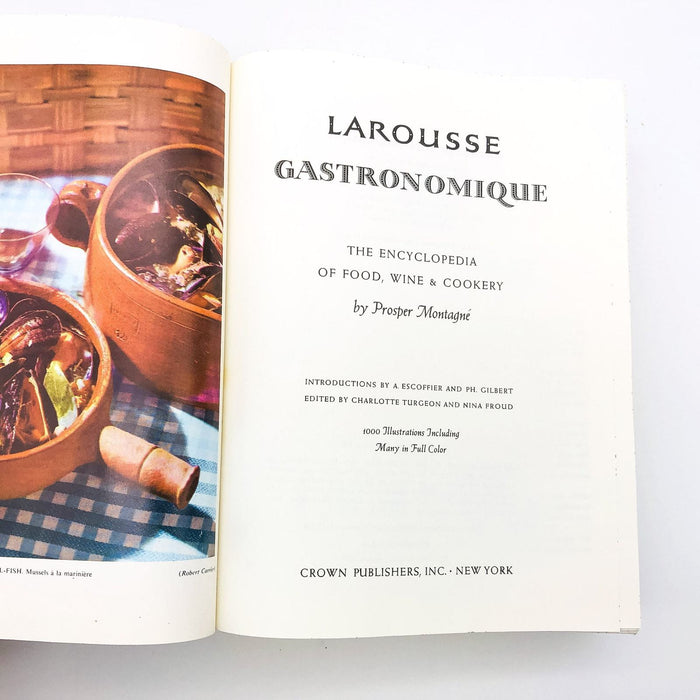 Larousse Gastronomique HC Proper Montagne 1975 Encyclopedia Cookery Food Wine 8