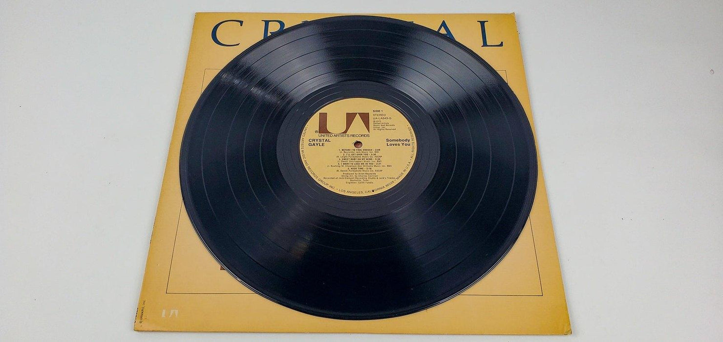 Crystal Gayle Somebody Loves You Record 33 RPM LP UA-LA543-G United Artists 1975 3