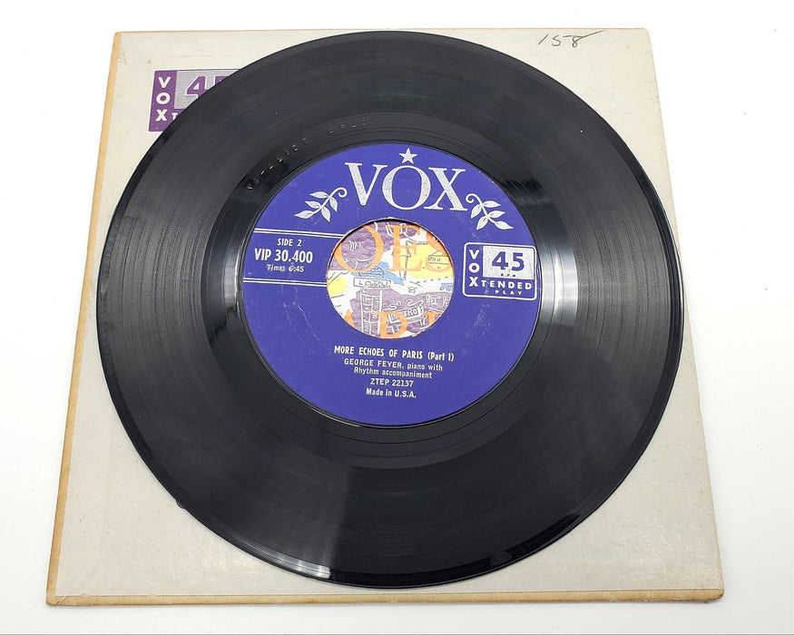 George Feyer More Echoes Of Paris Part 1 45 RPM EP Record VOX 1954 VIP 30.400 4