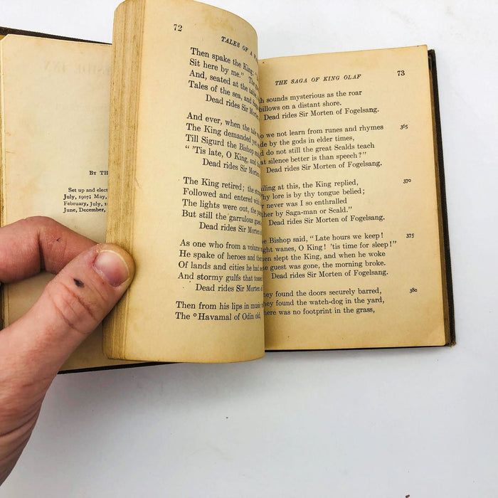 Tales Of Wayside Inn Hardcover Henry Wadsworth Longfellow 1918 MacMillan Pocket 11