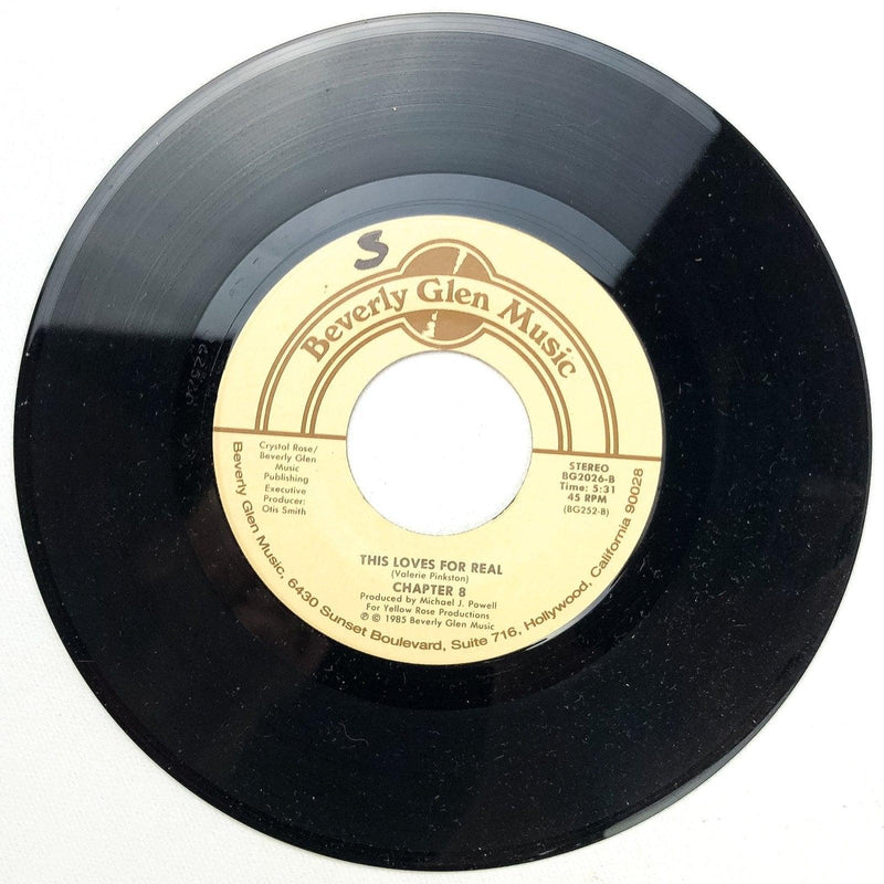 Chapter 8 45 RPM 7" Single Record Love Loving You / This Loves for Real BG2026 2