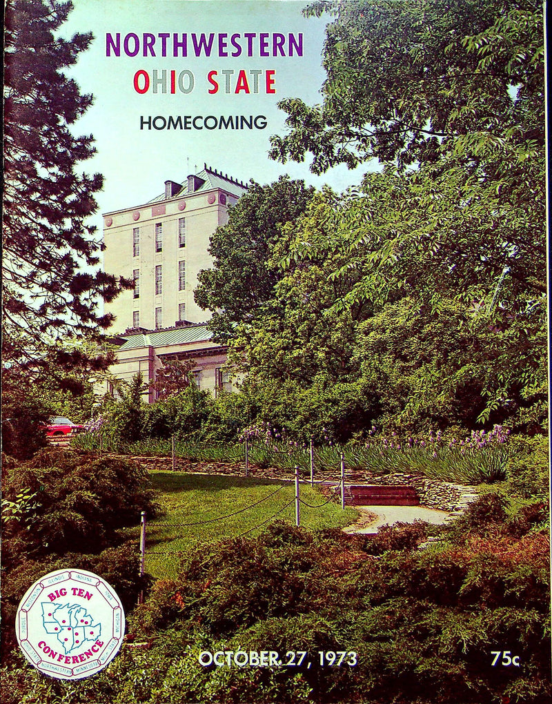 OSU Buckeye Football Program Oct 27 1973 Vs. Northwestern Wildcats Homecoming