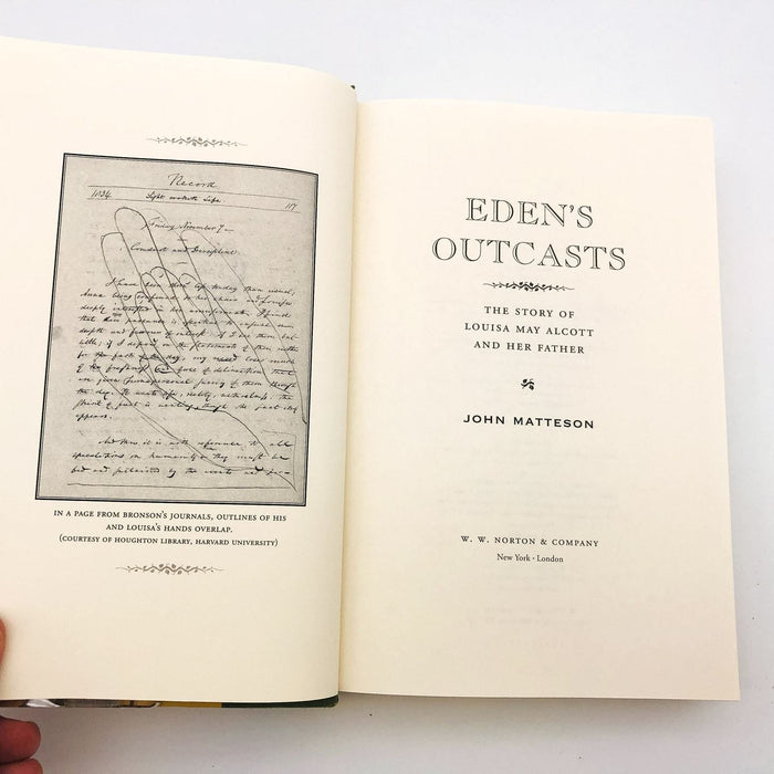 Eden's Outcasts Hardcover John Matteson 2007 Louisa May Alcott Father Daughter 7