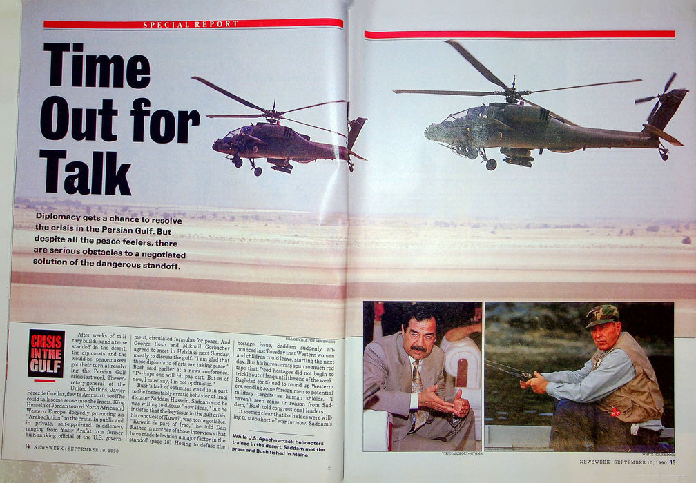 Newsweek Magazine September 10 1990 Operation Desert Shield Saudi Arabia Gulf