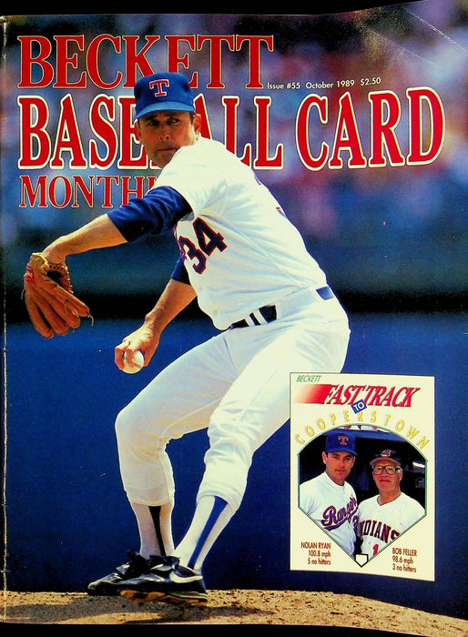 Beckett Baseball Magazine Oct 1989 # 55 Nolan Ryan Texas Rangers Fred McGriff 1