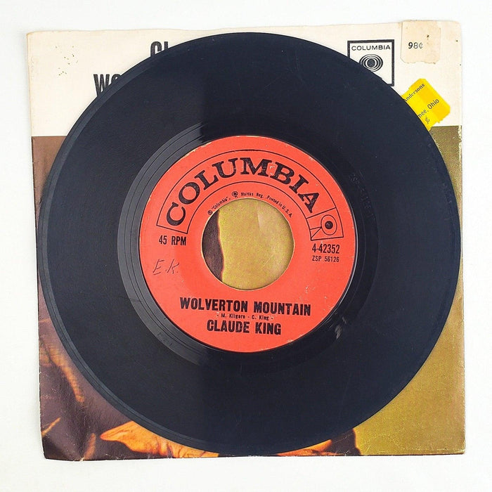 Claude King Wolverton Mountain 45 RPM Single Record Columbia 1962 4-42352 3