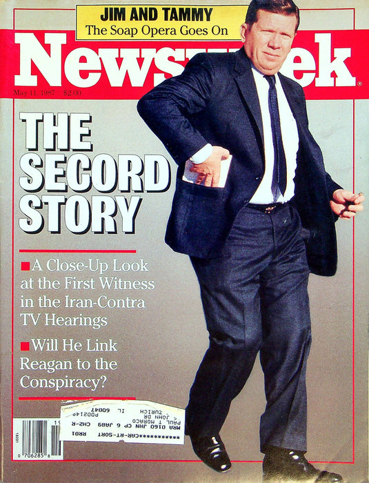 Newsweek Magazine May 11 1987 Iran Contra Scandal Secord Testifies Bakker