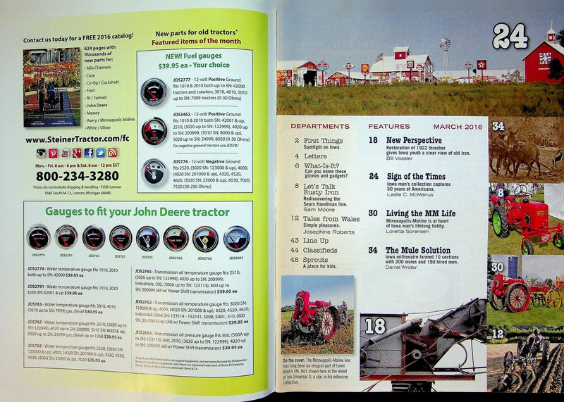 Farm Collector Magazine March 2016 Vol 18 # 8 The Mule Solution
