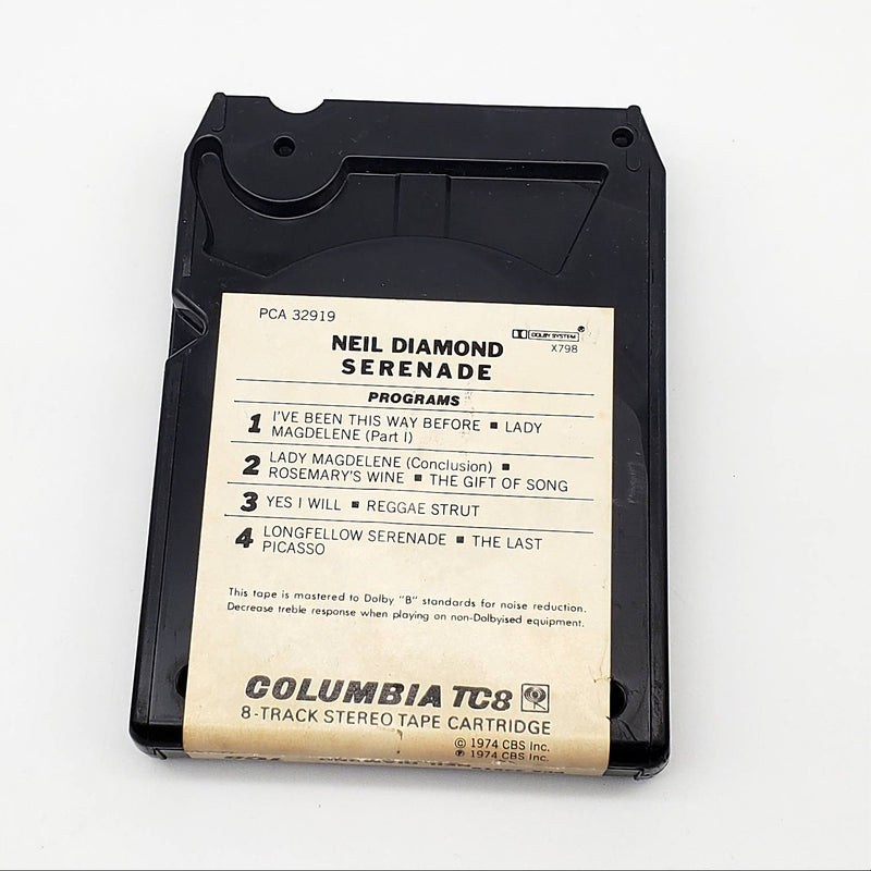 Neil Diamond Serenade 8-Track Tape Album Columbia 1974 PCA 32919