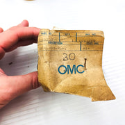 OMC 0609233 Decal Sticker Emblem Solid State 21 Right Hand New Old Stock NOS 2