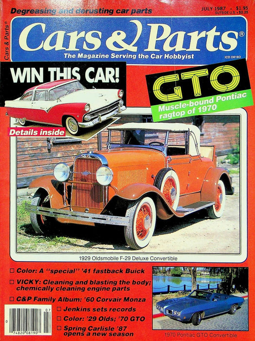 Cars & Parts Magazine July 1987 Vol 30 No 7 GTO Pontiac Ragtop Of 1970