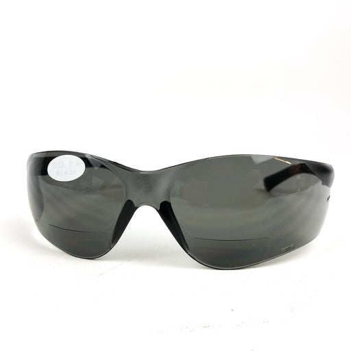 Bifocal Readers Safety Glasses 1.0X Diopter Gray Lens MCR Safety BKH10G Bearkat 1