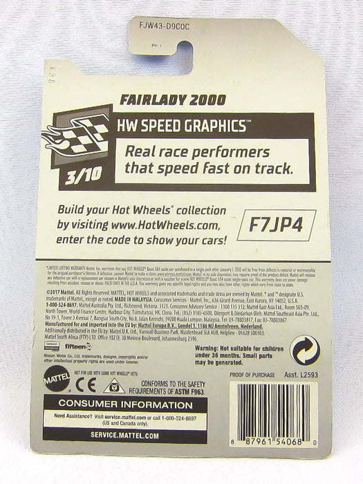 Hot Wheels Speed Graphics Fairlady 2000 Fairlady Z 15 Charger Qty 3 NEW Diecast 4