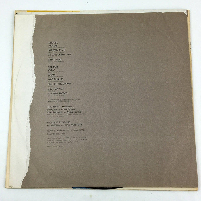 Genesis Abacab Record 33 RPM LP ST-A-814775 Atlantic Records 1981 7