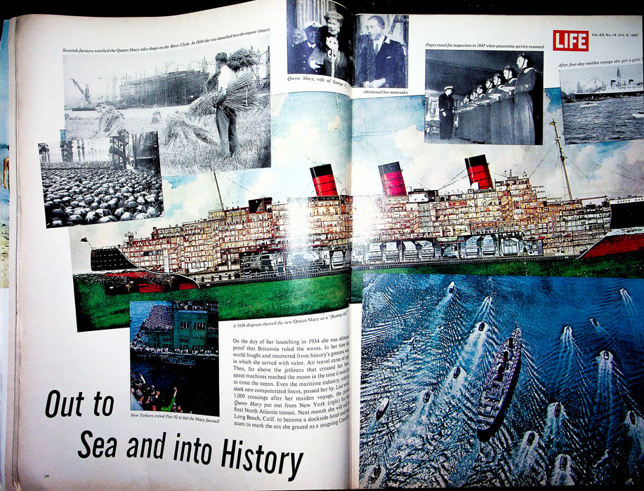 Life Magazine October 6 1967 Last Crossing Queen Mary Ship Middle East Trouble 4