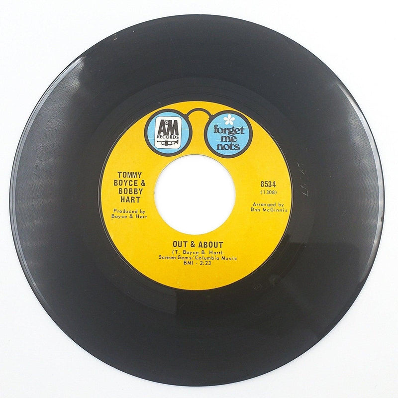 Tommy Boyce & Bobby Hart I Wonder What She's Doing Tonight 45 Single Record 1970 2