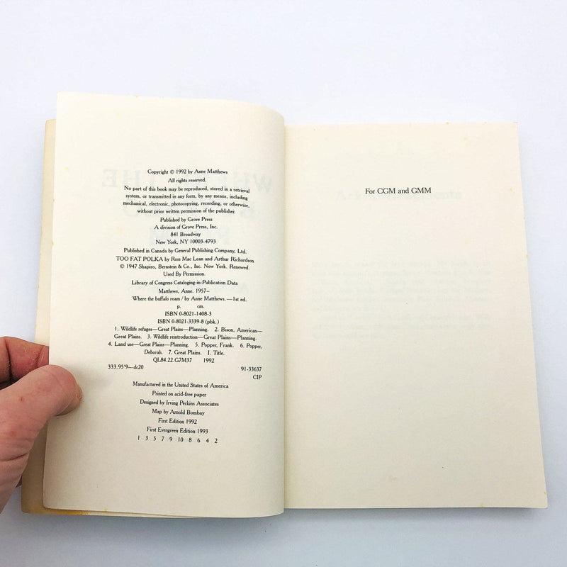 Where The Buffalo Roam Paperback Anne Matthews 1992 Wildlife Refuges Great Plain 7