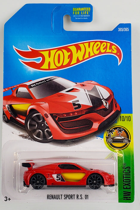 Hot Wheels 2017 Red Renault Sport R.S. 01 Exotics 10/10 DVC53