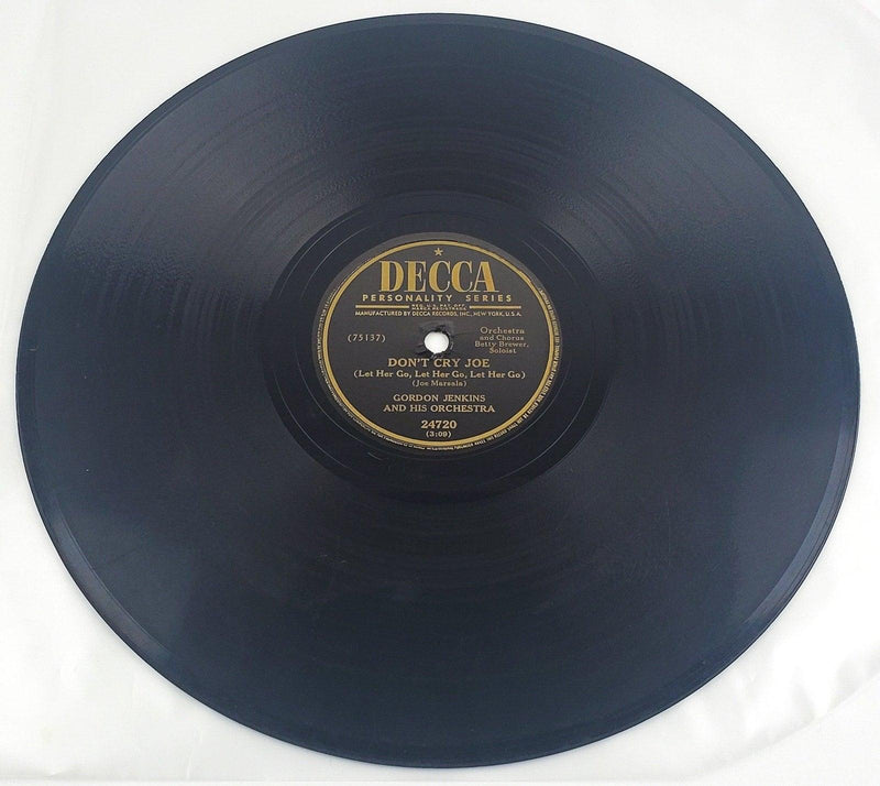 Gordon Jenkins Don't Cry Joe / Perhaps 78 RPM Single Record Decca 1949 4