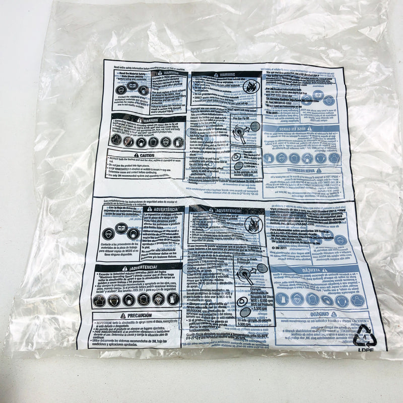 3M Stick It Paper DF Disc Roll PSA 3631 5" 60 Grade Medium 100 Count 13671