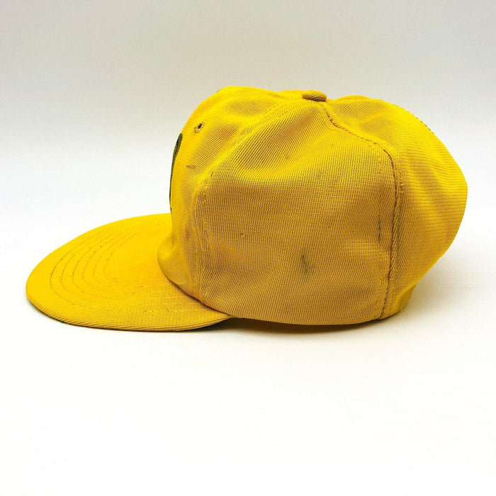 Vintage Baseball Hat Trucker Mesh Snapback Old Machinery Farmer Carpenter Yellow 4