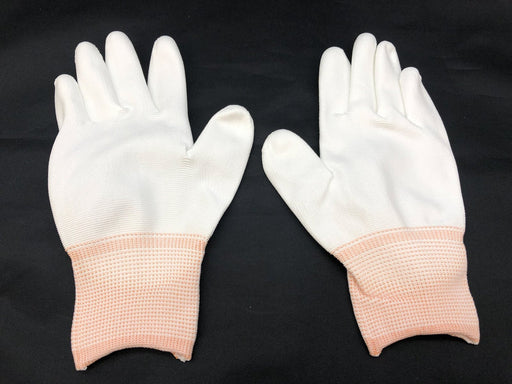 Palm Coated Work Gloves Extra Small XS 12 Pairs White Inspection Knit Nylon 3