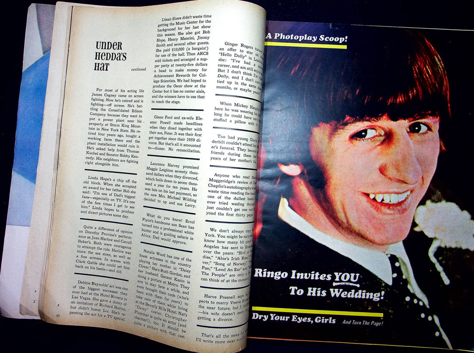 Photoplay Magazine May 1965 Julie Andrews Ringo Starr Jayne Mansfield Jackie O