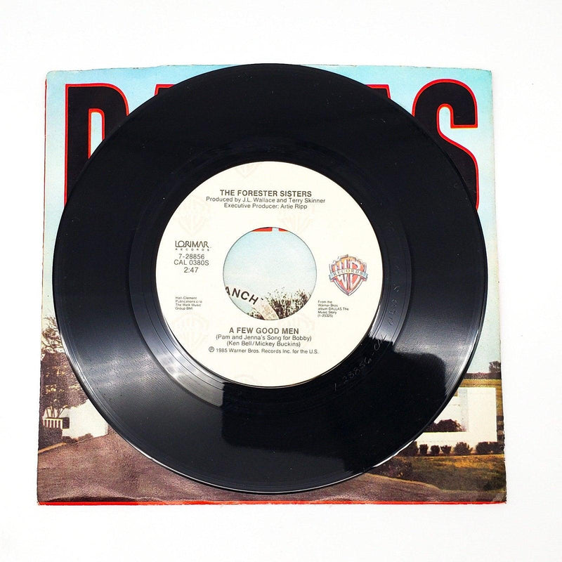 Crystal Gayle Dallas The Music Story 45 RPM Single Record Warner Bros 1985 4