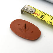 Idaho Potatoes Lapel Pin Potato Shaped Brown Plastic Insignia 4